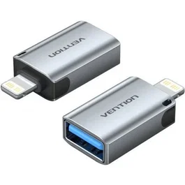 Vention Adaptador OTG USB-C Hembra a Lightning Macho Azul